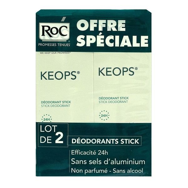 Keops déodorant stick 24h 2x40ml