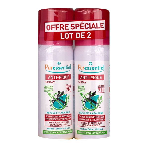 Spray anti-pique huiles essentielles 2x75ml