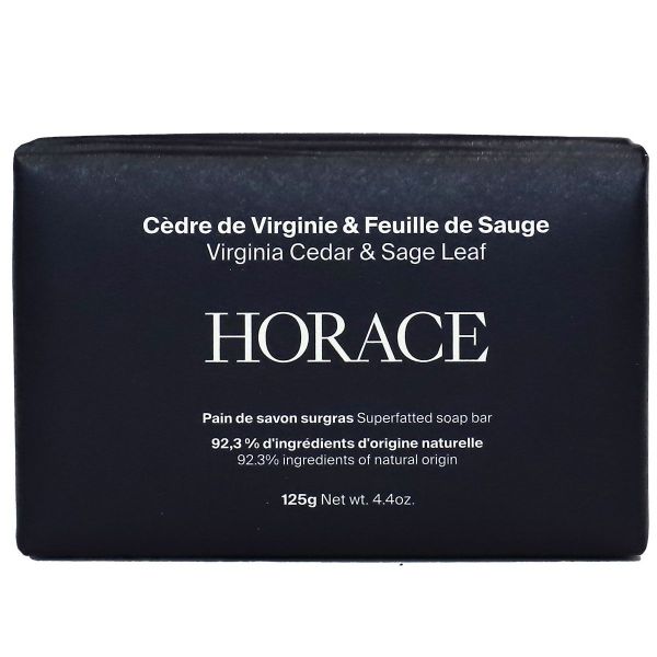 Homme savon solide surgras cèdre sauge corps toute peau 125g