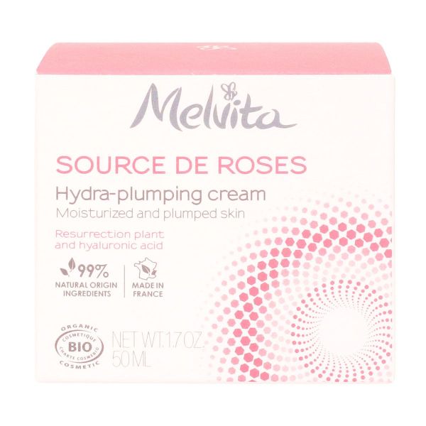 Source de roses crème hydra repulpante bio 50ml