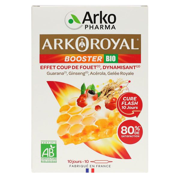 ArkoRoyal Booster bio effet coup de fouet 10 ampoules x 10ml