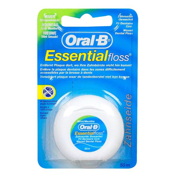 Fil dentaire ciré Essential Floss menthe 50m