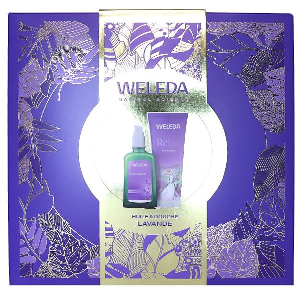 Coffret huile relaxante lavande 100ml + Relax creme douche 200ml
