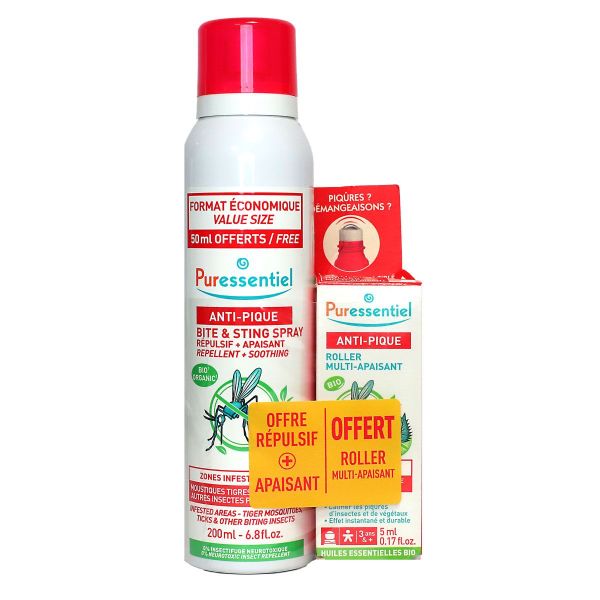 Anti-pique moustiques zone infestée 200ml + roller 5ml offert