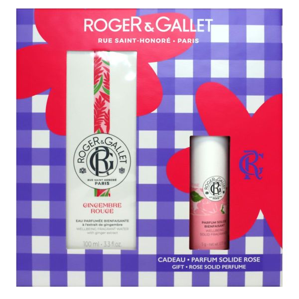 Coffret Gingembre rouge eau parfumée bienfaisante 100ml + parfum offert