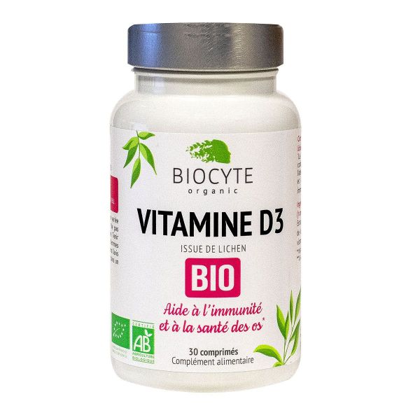 Vitamine D3 santé des os bio 30 comprimés