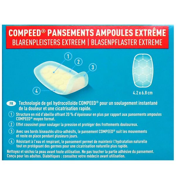 10 pansements ampoules eco format moyen Medium