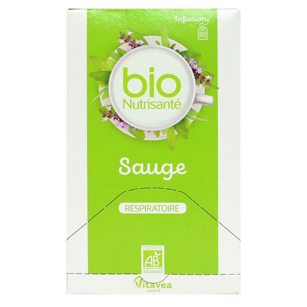 Nutrisanté bio sauge respiratoire 20 sachets