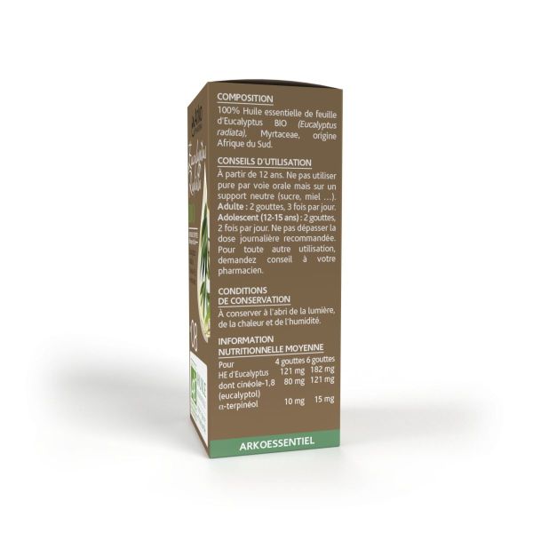 Huile essentielle n°08 eucalyptus radiata 10ml
