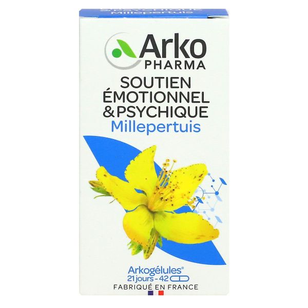 Arkogélules millepertuis soutien émotionnel et psychique 42 gélules