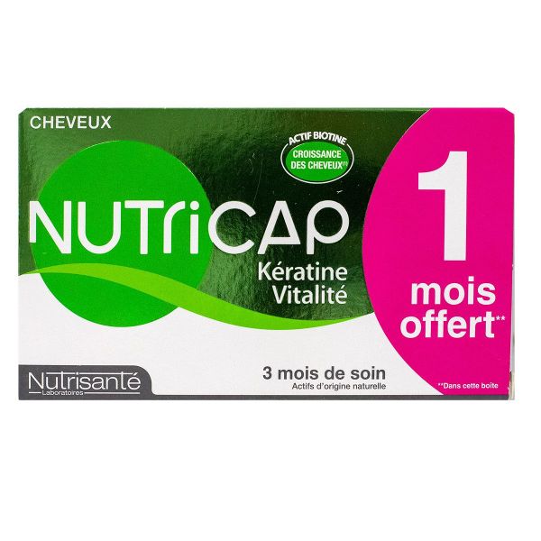 Nutricap kératine vitalité 90 capsules