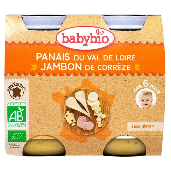 Petit pot menu panais jambon 2x200g