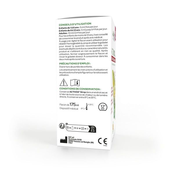 Activox sirop toux sèche et grasse 175ml