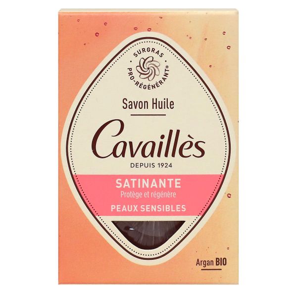 Satinante savon huile peaux sensibles 100g