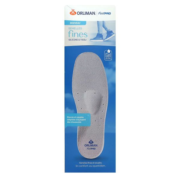 FeetPad semelles fines gel silicone et tissu taille 39/40