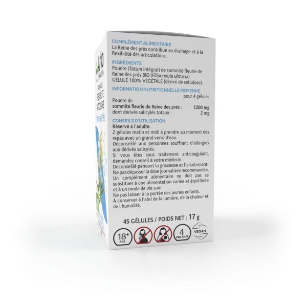 Arkogélules Reine des prés bio 45 gélules