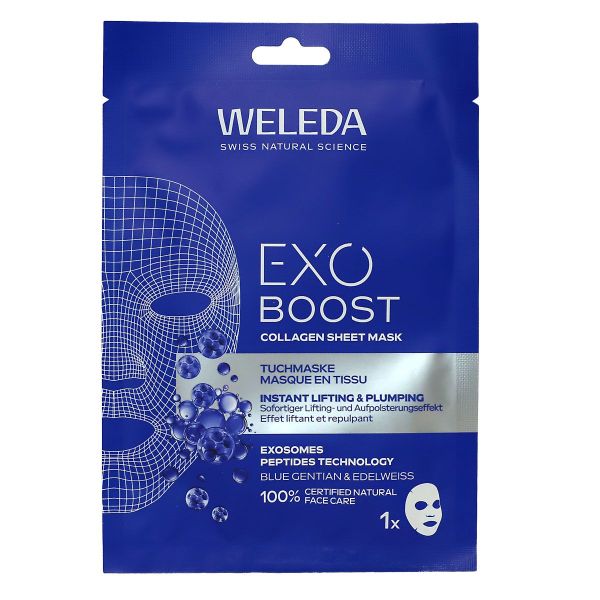 Exo Boost masque tissu collagene Gentiane Bleue Edelweiss 20ml