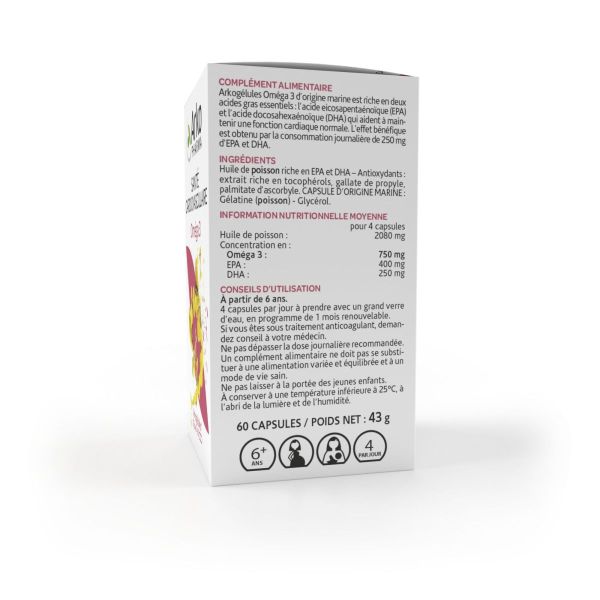 Arkogélules oméga 3 60 capsules