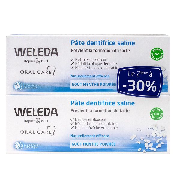 Dentifrice pâte saline 2x75ml