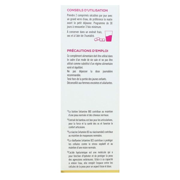 Acide hyaluronique ultra dosé 600mg actions 4en1 60 comprimés