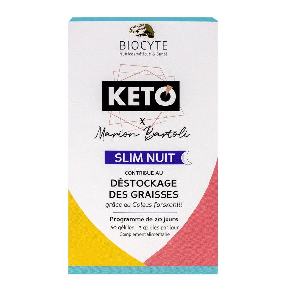 Keto Slim nuit déstockage graisses 60 gélules