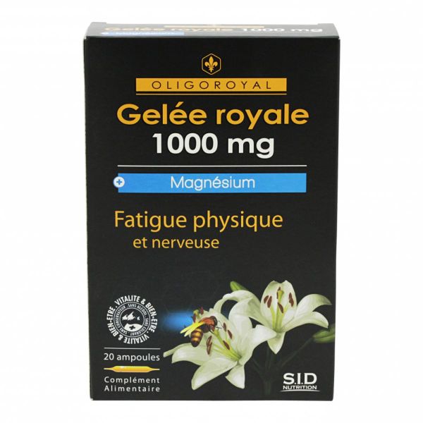 20 ampoules gelée royale Mg