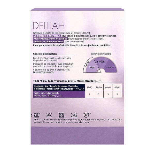 Delilah 70D chaussettes de maintien noir T1