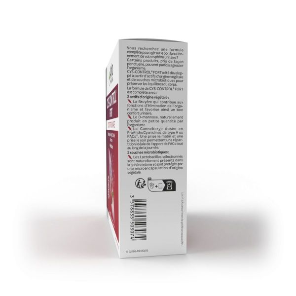 Cys-Control fort confort urinaire 10 sachets + 5 sticks