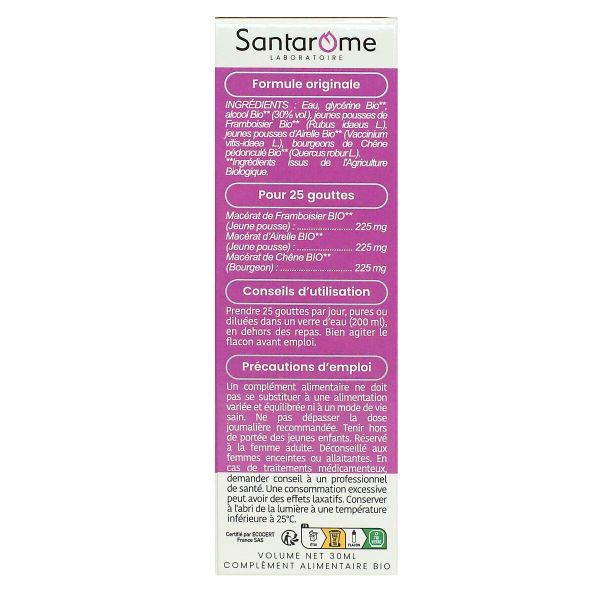 Confort Prémenstruel Bio macérats de bnourgeons 30ml