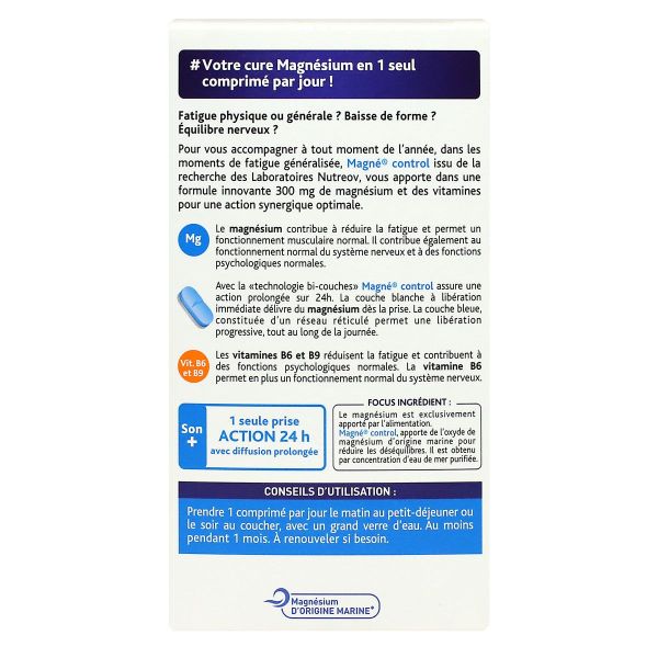 Magne Control magnésium marin 120 comprimés