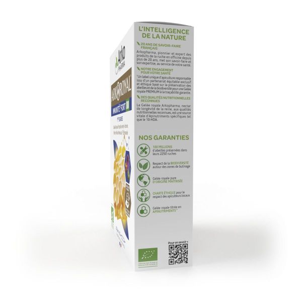 Arkoroyal immunité fort miel 20 ampoules