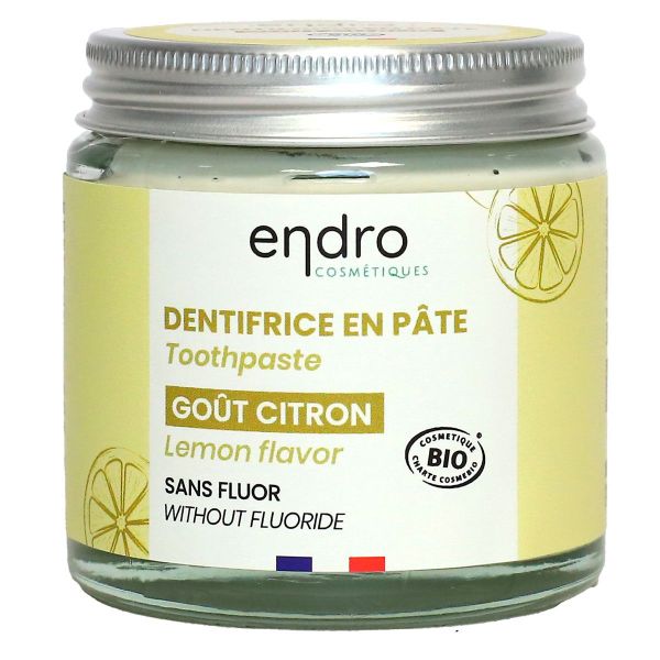Dentifrice en pâte goût citron sans fluor 100ml