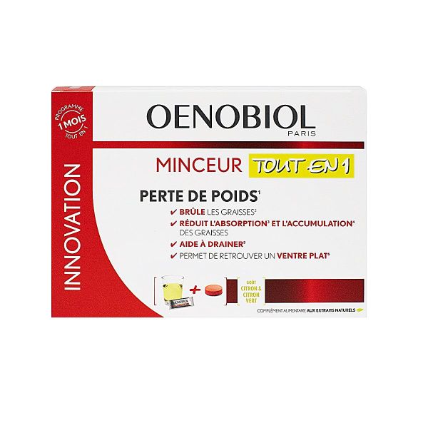 Minceur tout en 1 30 sticks + 60 comprimés