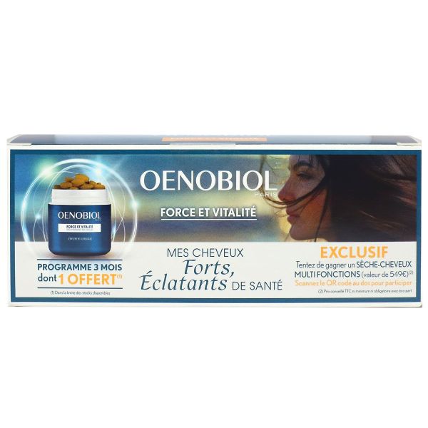 Force et vitalité cure cheveux 3 mois 180 capsules