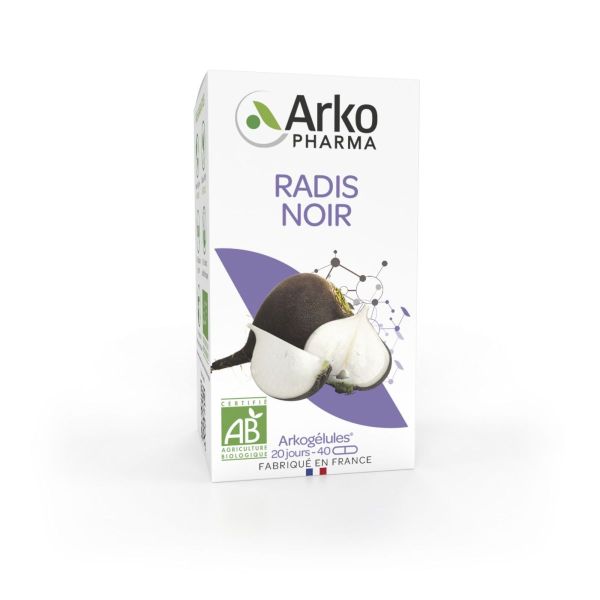 Radis noir bio 40 gélules