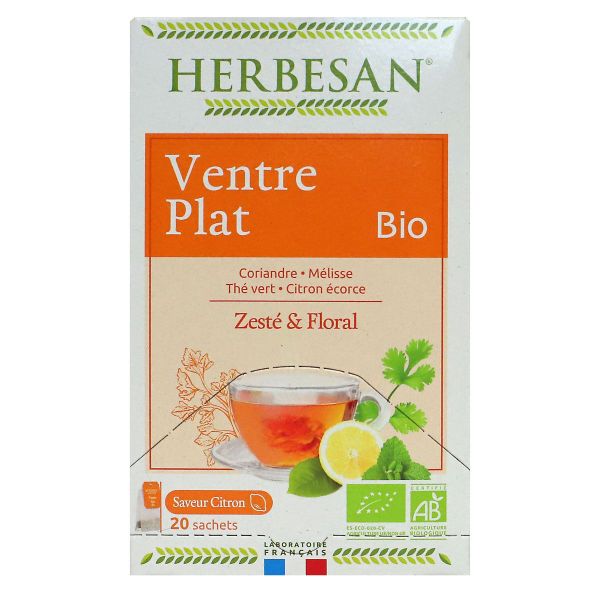 20 sachets infusion ventre plat