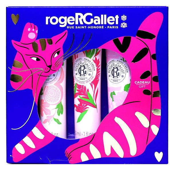 Trio creme mains fleur de figuier gingembre rouge et rose 3x30ml