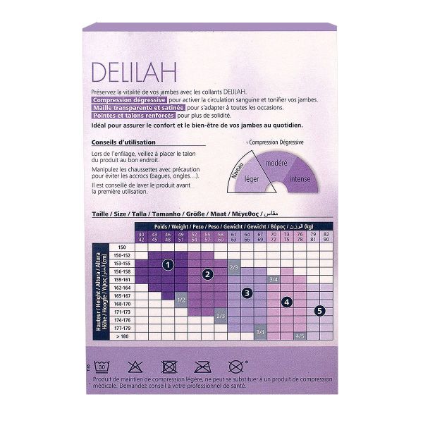 Delilah 70D collant de maintien noir T2